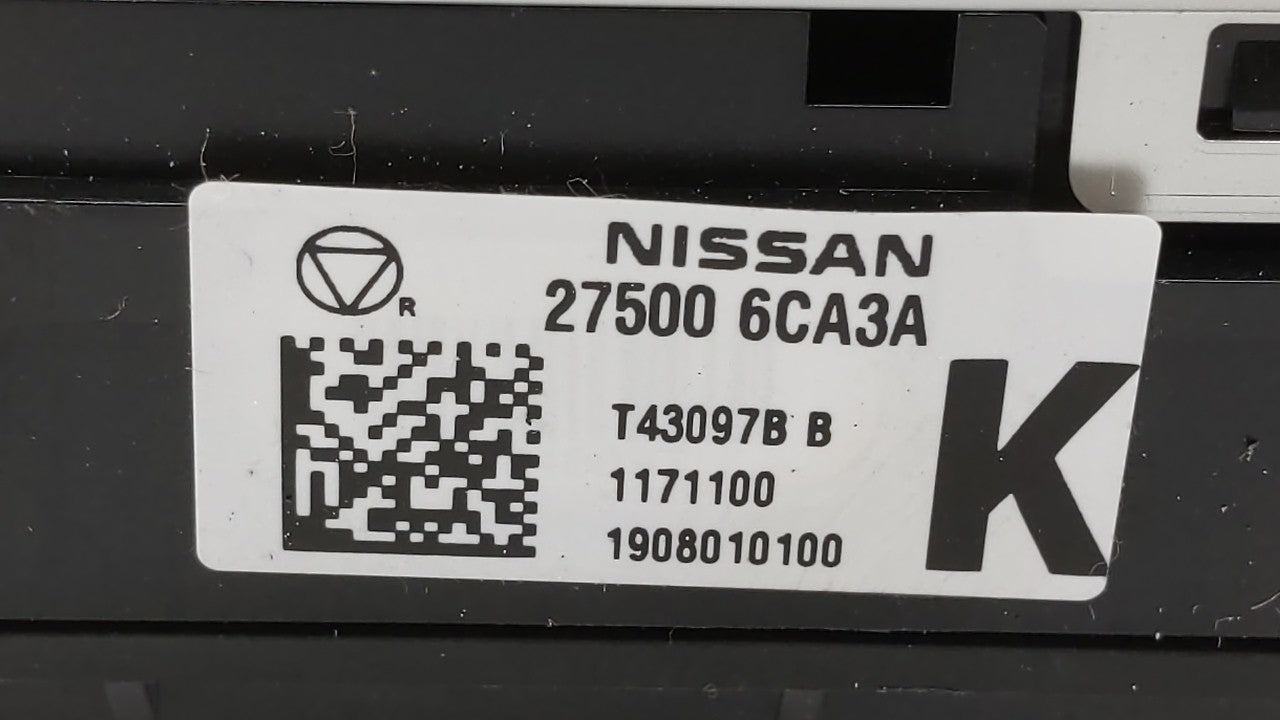 2019-2022 Nissan Altima Climate Control Module Temperature AC/Heater Replacement P/N:27500 6CA3A Fits Fits 2019 2020 2021 20
