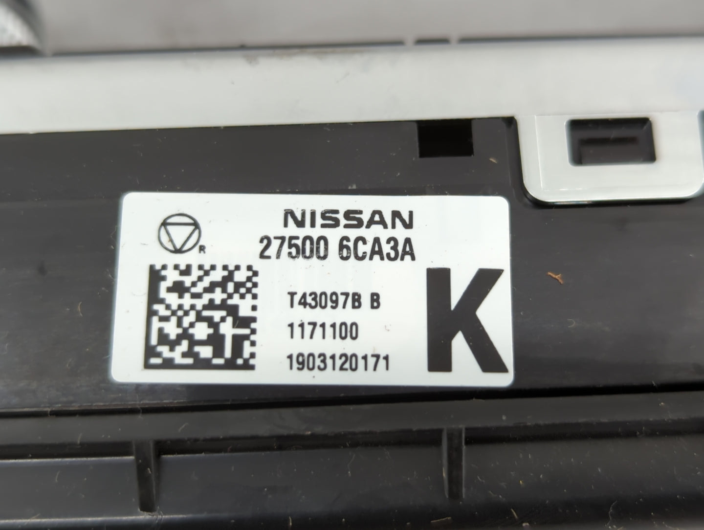 2019-2022 Nissan Altima Climate Control Module Temperature AC/Heater Replacement P/N:27500 6CA3A Fits Fits 2019 2020 2021 20