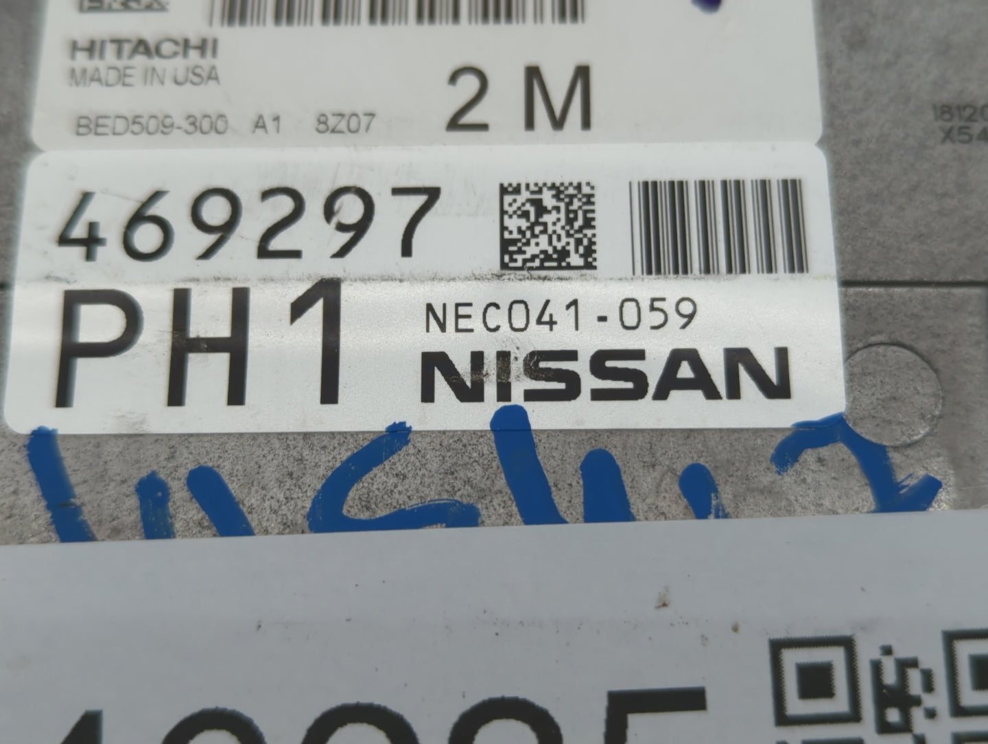 2019 Nissan Altima PCM Engine Control Computer ECU ECM PCU OEM P/N:NEC041-059 NEC041-037, NEC050-691, BED509-300 A1 Fits OEM