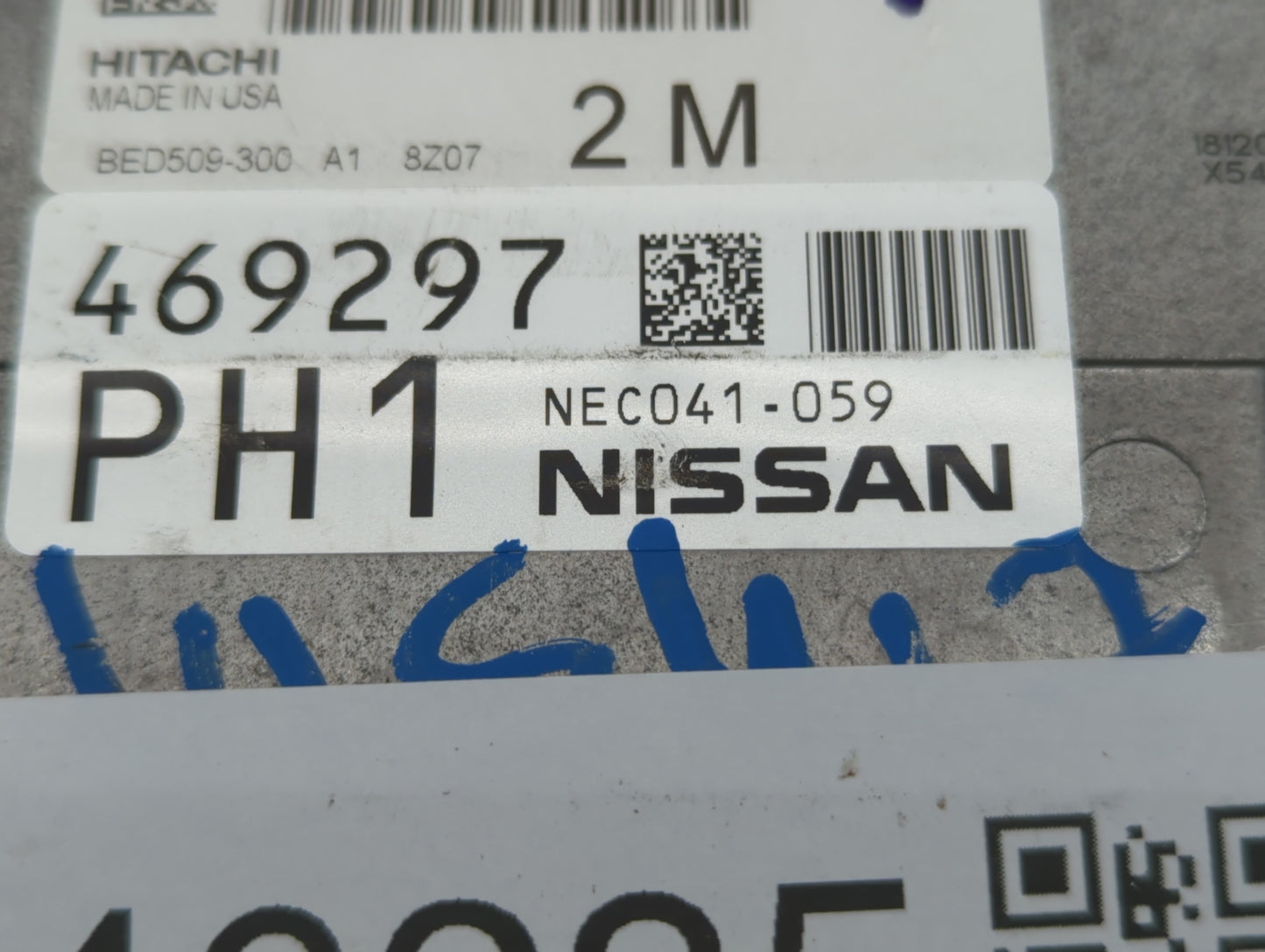 2019 Nissan Altima PCM Engine Control Computer ECU ECM PCU OEM P/N:NEC041-059 NEC041-037, NEC050-691, BED509-300 A1 Fits OEM