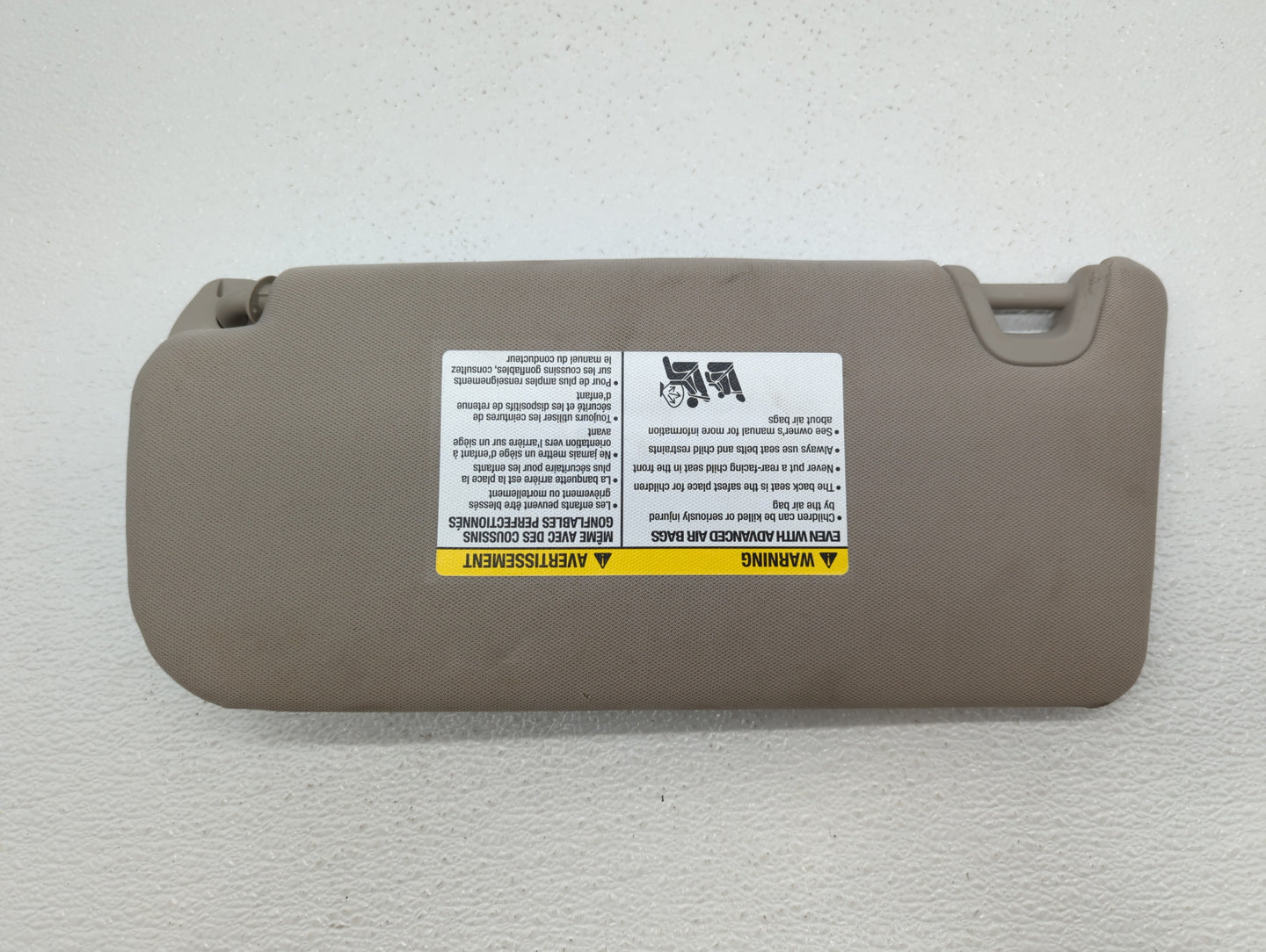 2019 Nissan Altima Sun Visor Shade Replacement Passenger Right Mirror Fits OEM Used Auto Parts - Oemusedautoparts1.com