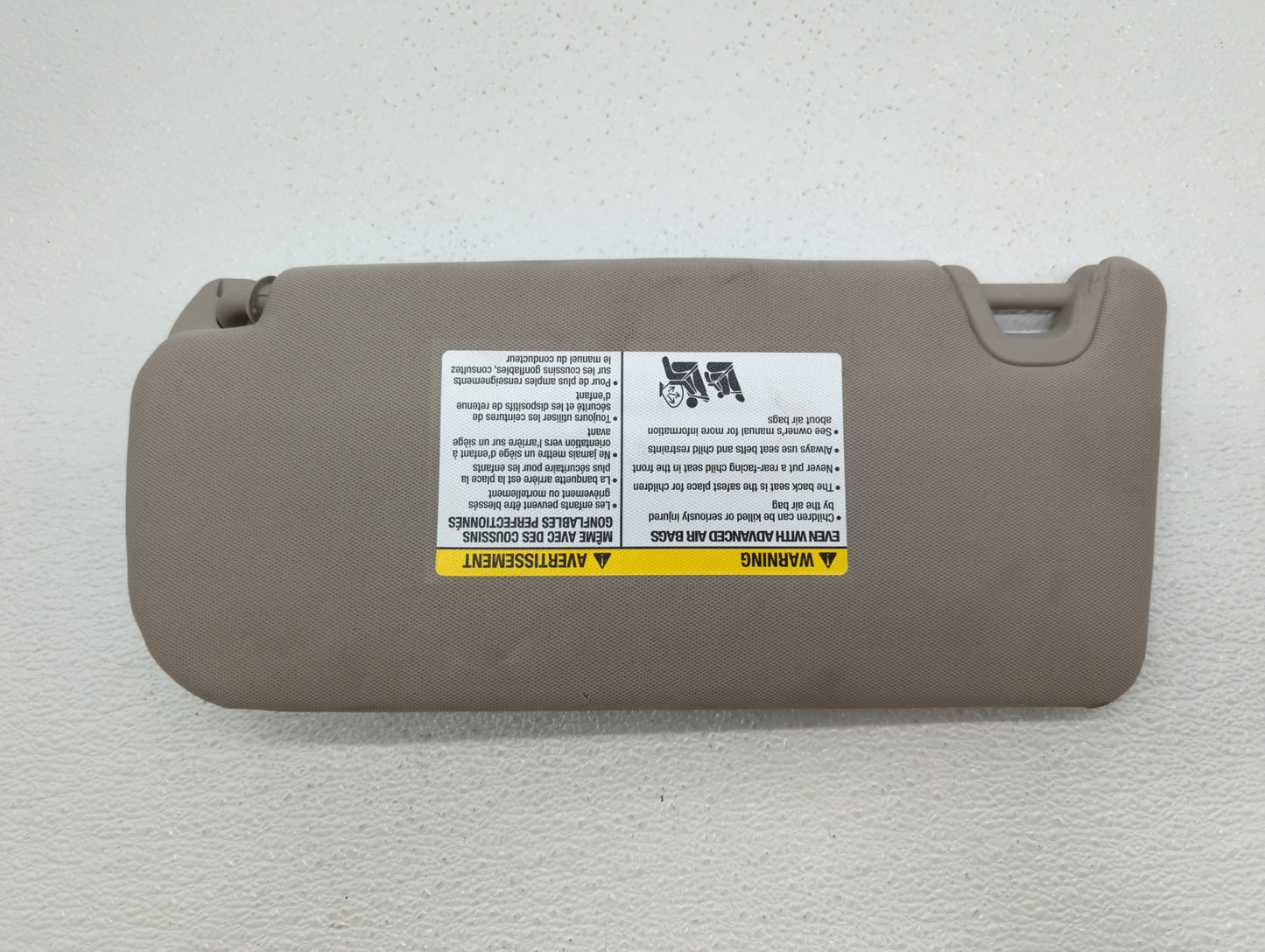 2019 Nissan Altima Sun Visor Shade Replacement Passenger Right Mirror Fits OEM Used Auto Parts - Oemusedautoparts1.com