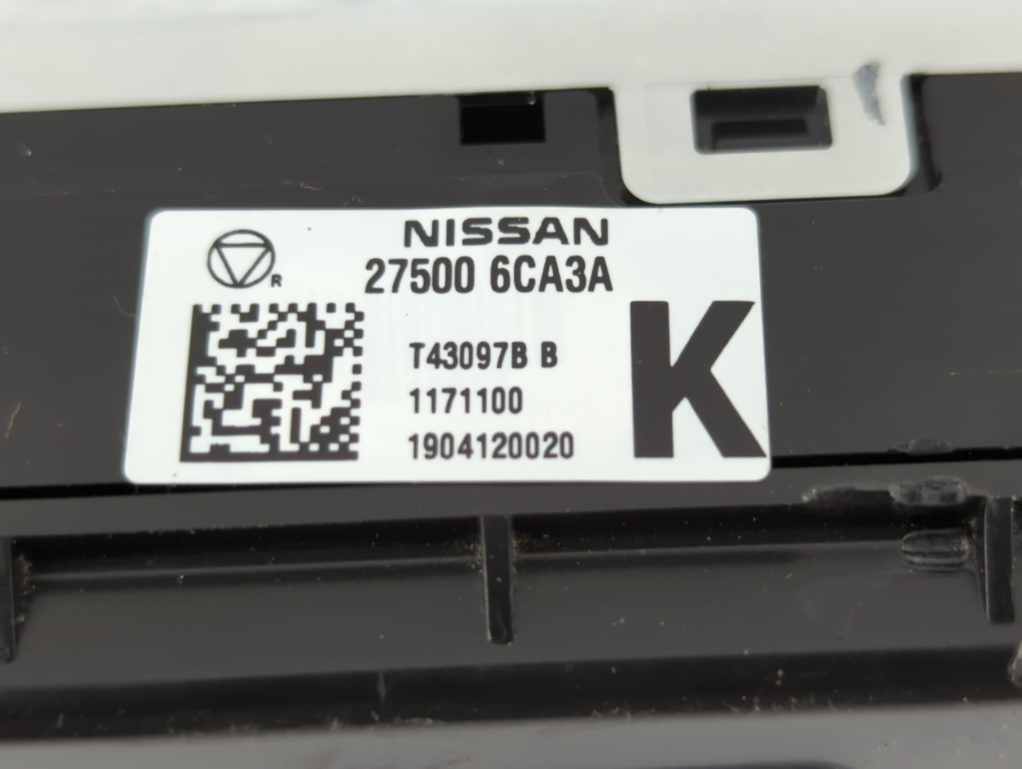 2019-2022 Nissan Altima Climate Control Module Temperature AC/Heater Replacement P/N:27500 6CA3A Fits Fits 2019 2020 2021 20