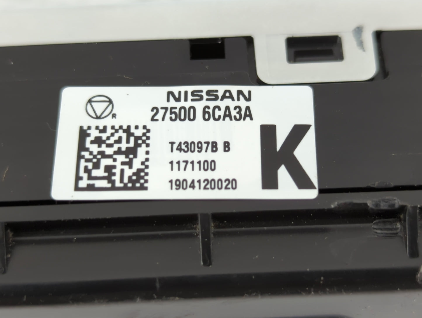 2019-2022 Nissan Altima Climate Control Module Temperature AC/Heater Replacement P/N:27500 6CA3A Fits Fits 2019 2020 2021 20