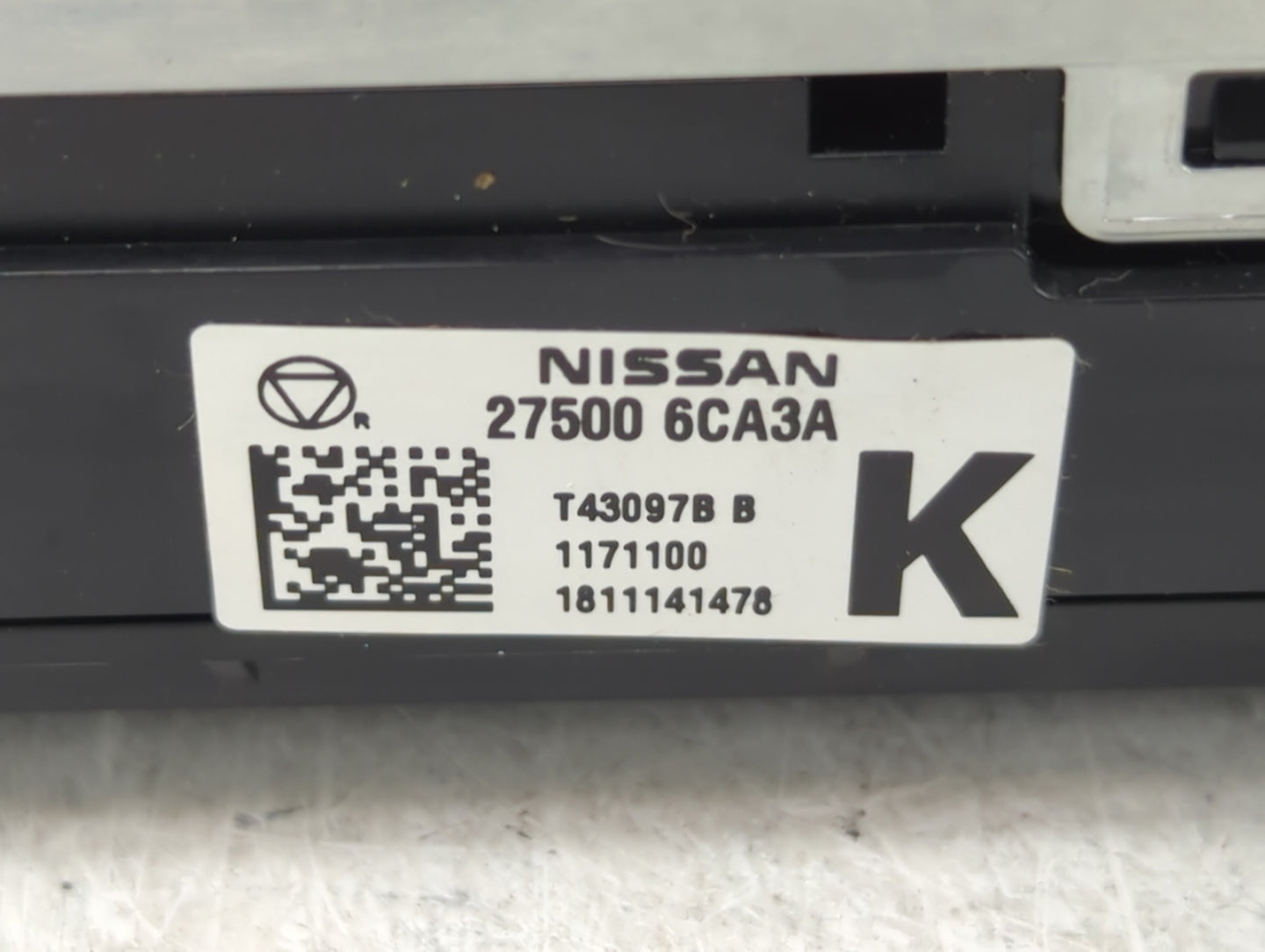 2019-2022 Nissan Altima Climate Control Module Temperature AC/Heater Replacement P/N:27500 6CA3A Fits Fits 2019 2020 2021 20