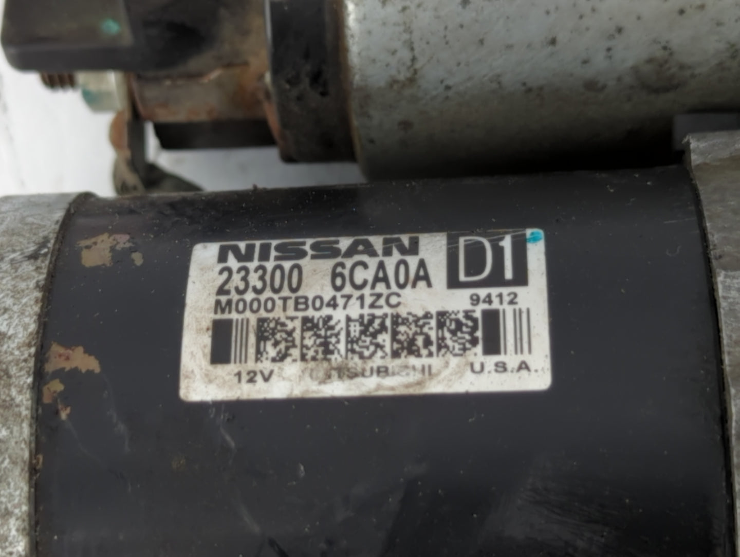 2019-2022 Nissan Altima Car Starter Motor Solenoid OEM P/N:23300 6CA0A Fits Fits 2019 2020 2021 2022 OEM Used Auto Parts - O