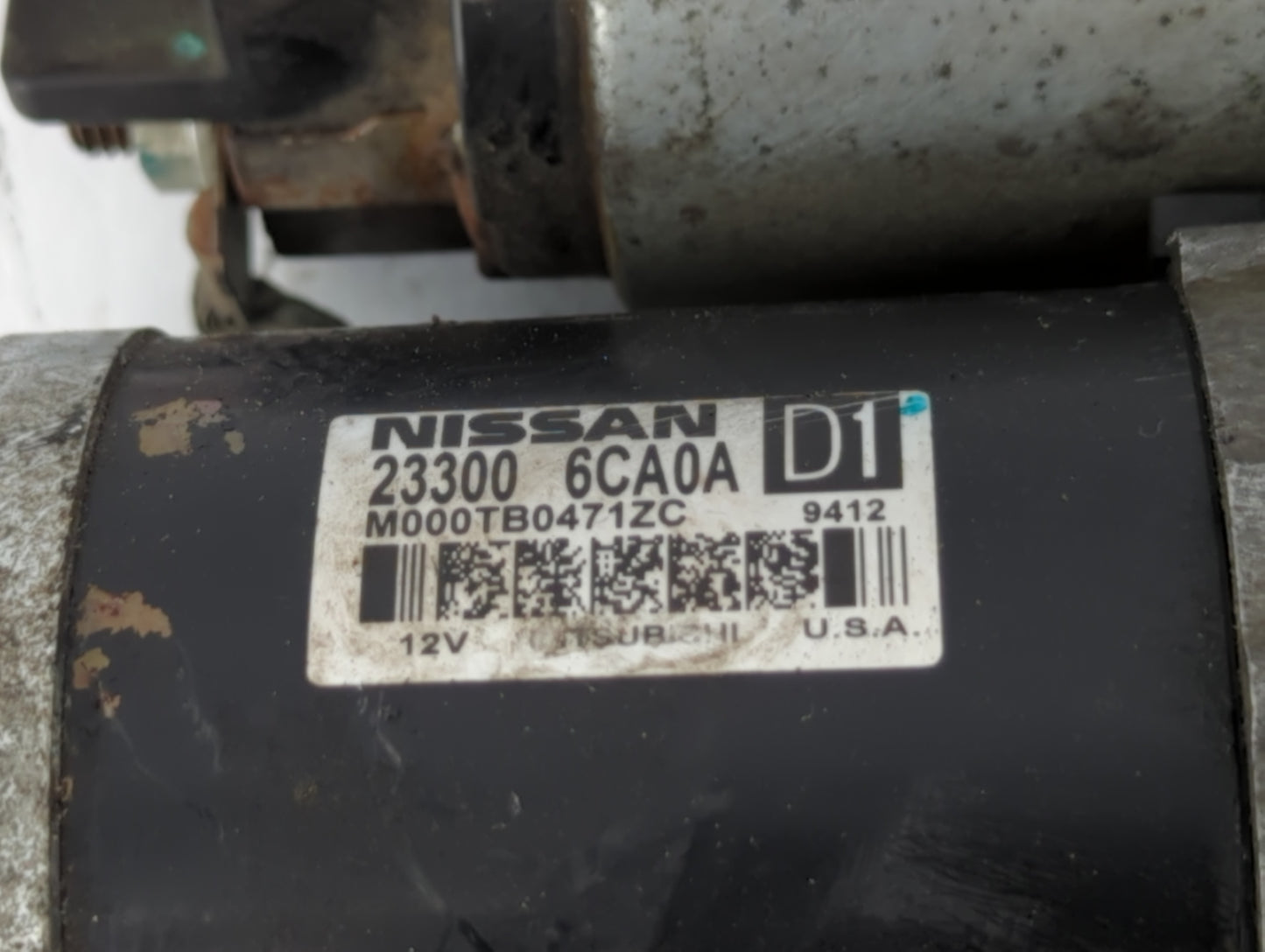 2019-2022 Nissan Altima Car Starter Motor Solenoid OEM P/N:23300 6CA0A Fits Fits 2019 2020 2021 2022 OEM Used Auto Parts - O
