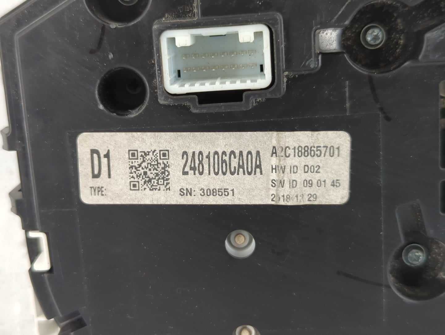 2019-2020 Nissan Altima Instrument Cluster Speedometer Gauges P/N:248106CA0A Fits Fits 2019 2020 OEM Used Auto Parts - Oemus