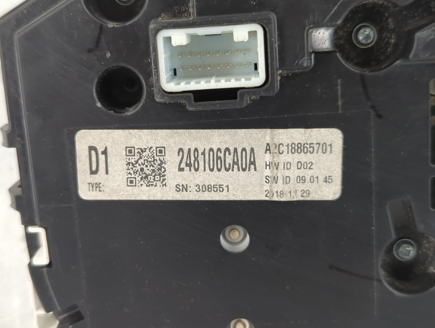 2019-2020 Nissan Altima Instrument Cluster Speedometer Gauges P/N:248106CA0A Fits Fits 2019 2020 OEM Used Auto Parts - Oemus