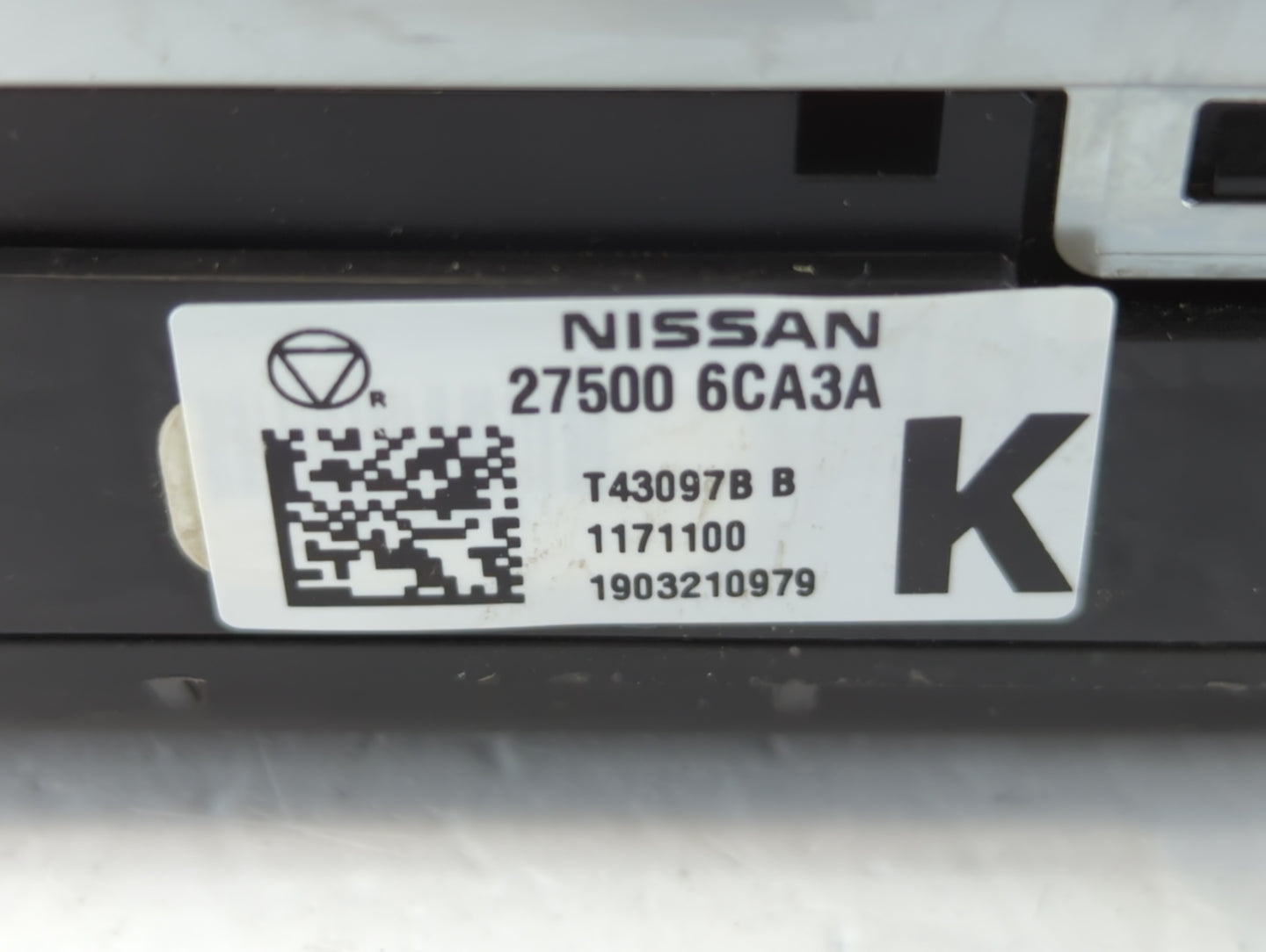 2019-2022 Nissan Altima Climate Control Module Temperature AC/Heater Replacement P/N:27500 6CA3A Fits Fits 2019 2020 2021 20
