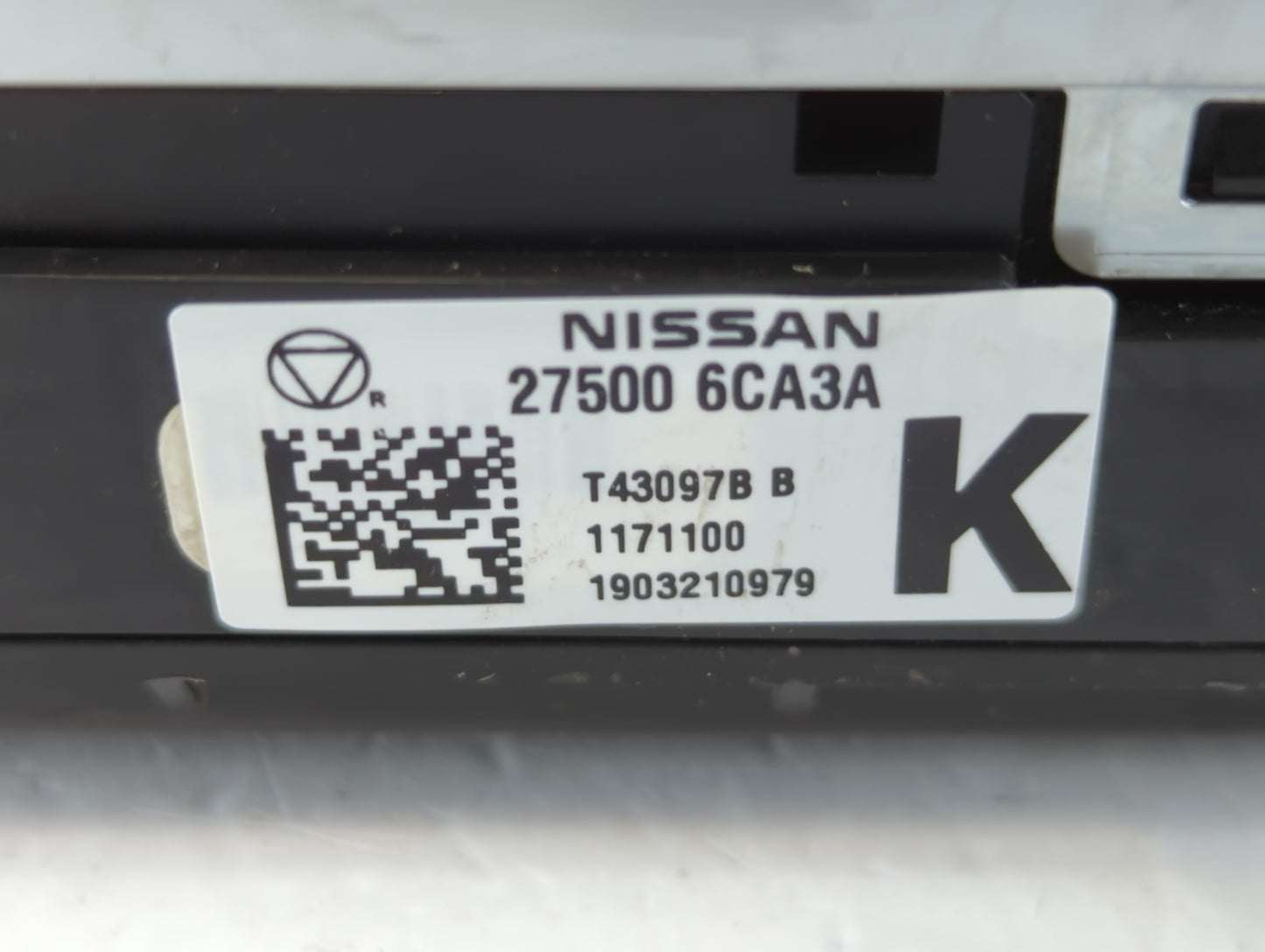 2019-2022 Nissan Altima Climate Control Module Temperature AC/Heater Replacement P/N:27500 6CA3A Fits Fits 2019 2020 2021 20