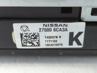 2019-2022 Nissan Altima Climate Control Module Temperature AC/Heater Replacement P/N:27500 6CA3A Fits Fits 2019 2020 2021 20