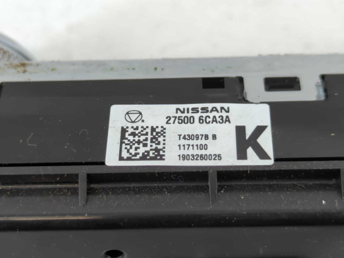 2019-2022 Nissan Altima Climate Control Module Temperature AC/Heater Replacement P/N:27500 6CA3A Fits Fits 2019 2020 2021 20