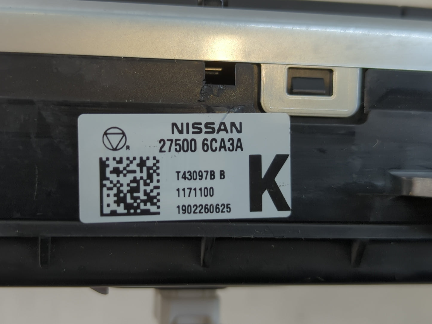 2019-2022 Nissan Altima Climate Control Module Temperature AC/Heater Replacement P/N:27500 6CA3A Fits Fits 2019 2020 2021 20