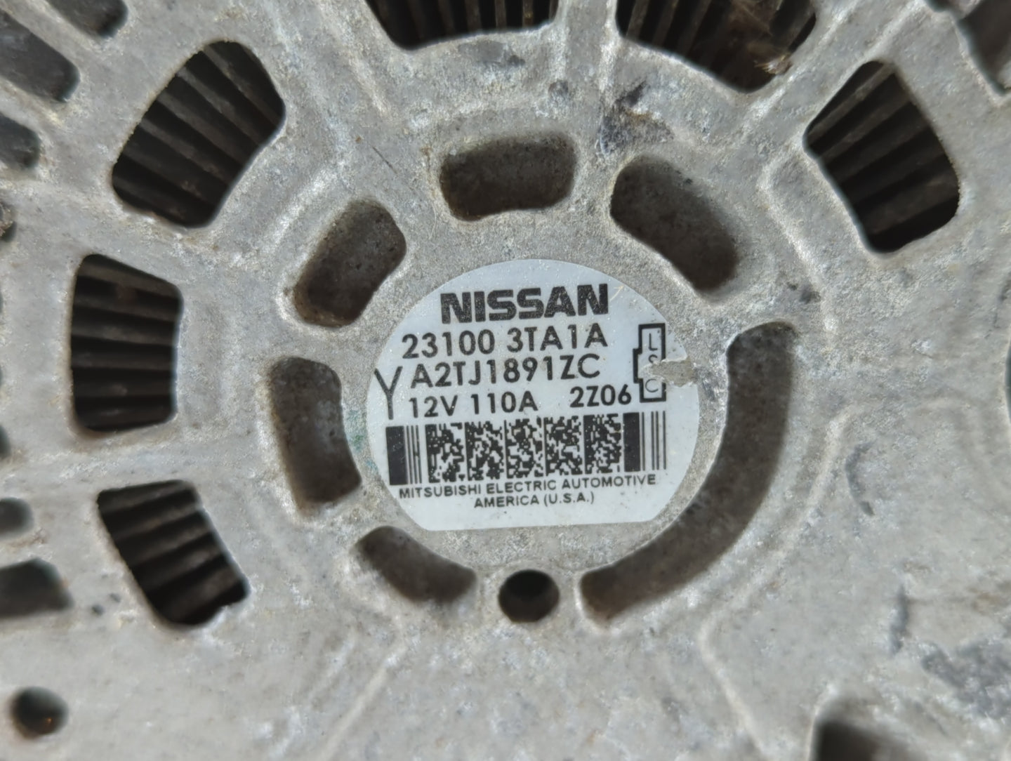 2019-2022 Nissan Altima Alternator Replacement Generator Charging Assembly Engine OEM P/N:A2TJ1891ZC 23100 3TA1A Fits OEM Us