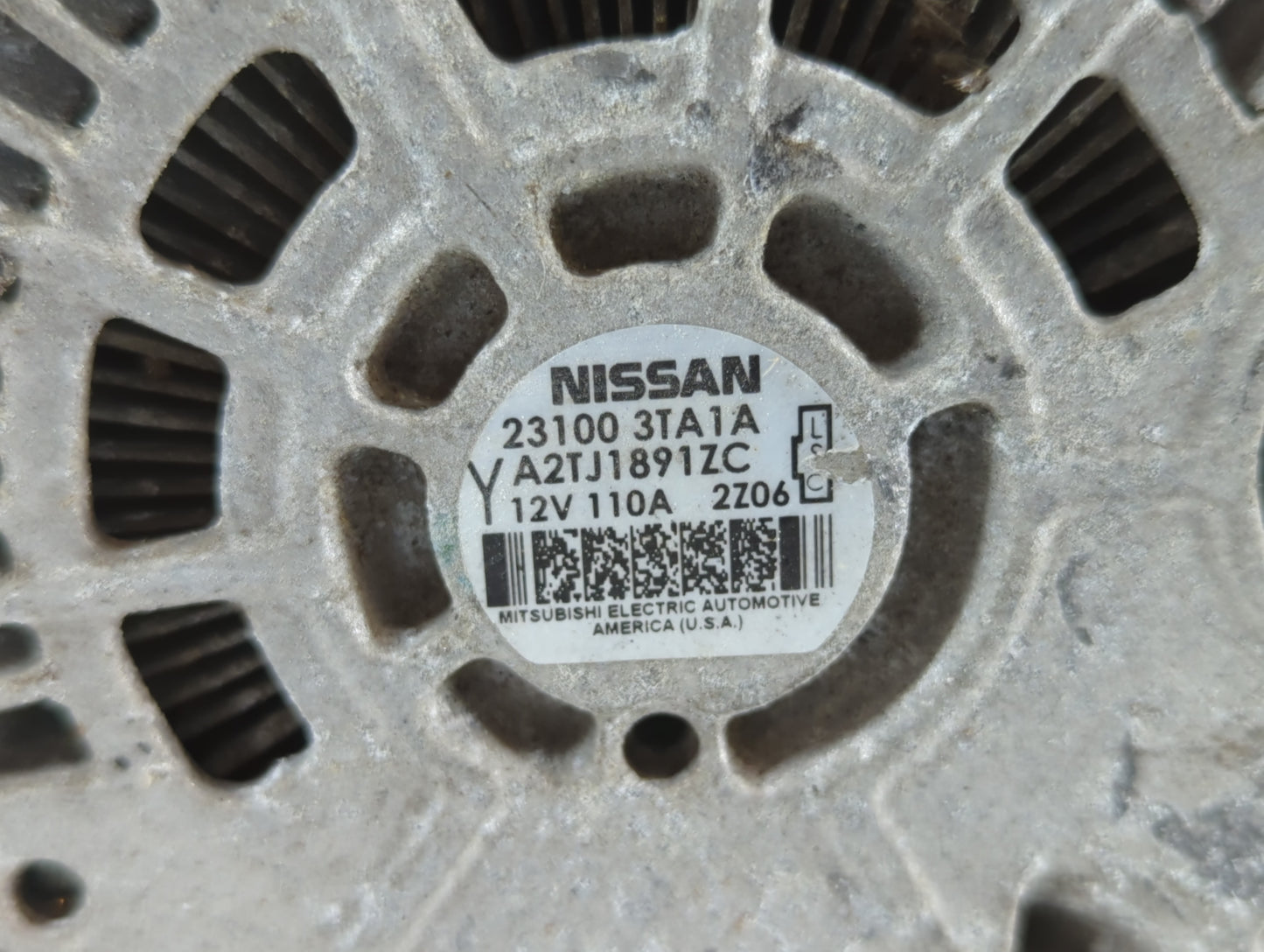 2019-2022 Nissan Altima Alternator Replacement Generator Charging Assembly Engine OEM P/N:A2TJ1891ZC 23100 3TA1A Fits OEM Us