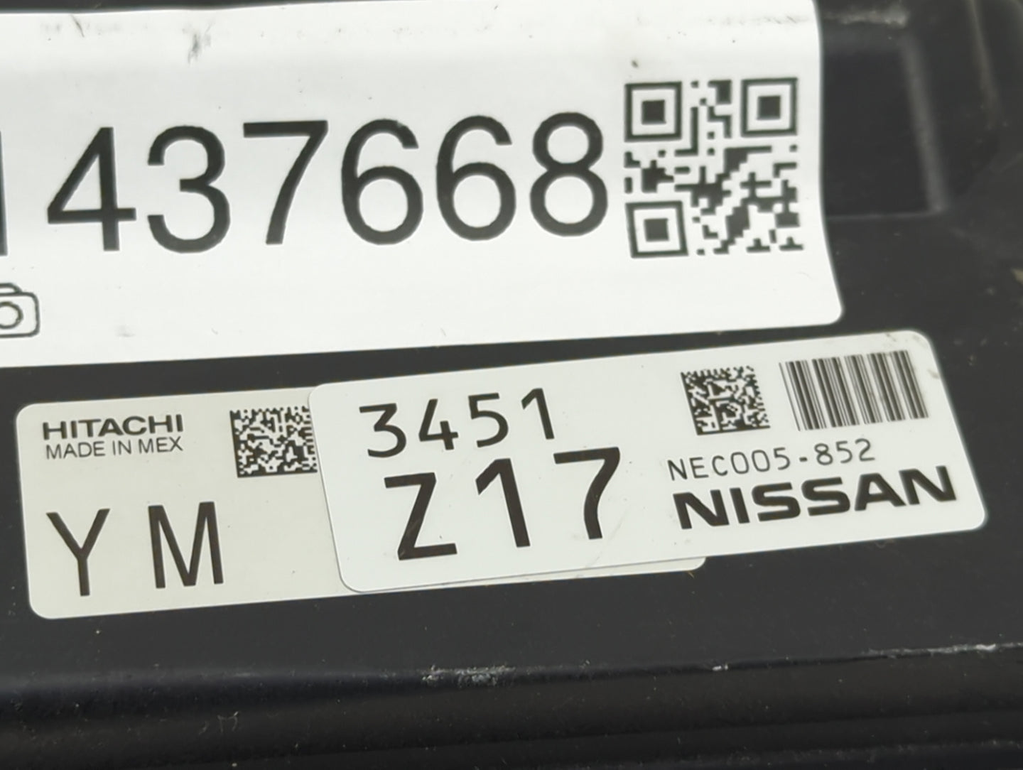 2018-2019 Nissan Kicks PCM Engine Control Computer ECU ECM PCU OEM P/N:NEC005-852 Fits Fits 2018 2019 OEM Used Auto Parts - 