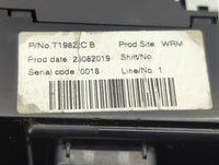 2018-2021 Nissan Kicks Climate Control Module Temperature AC/Heater Replacement P/N:T19822CB Fits Fits 2018 2019 2020 2021 O