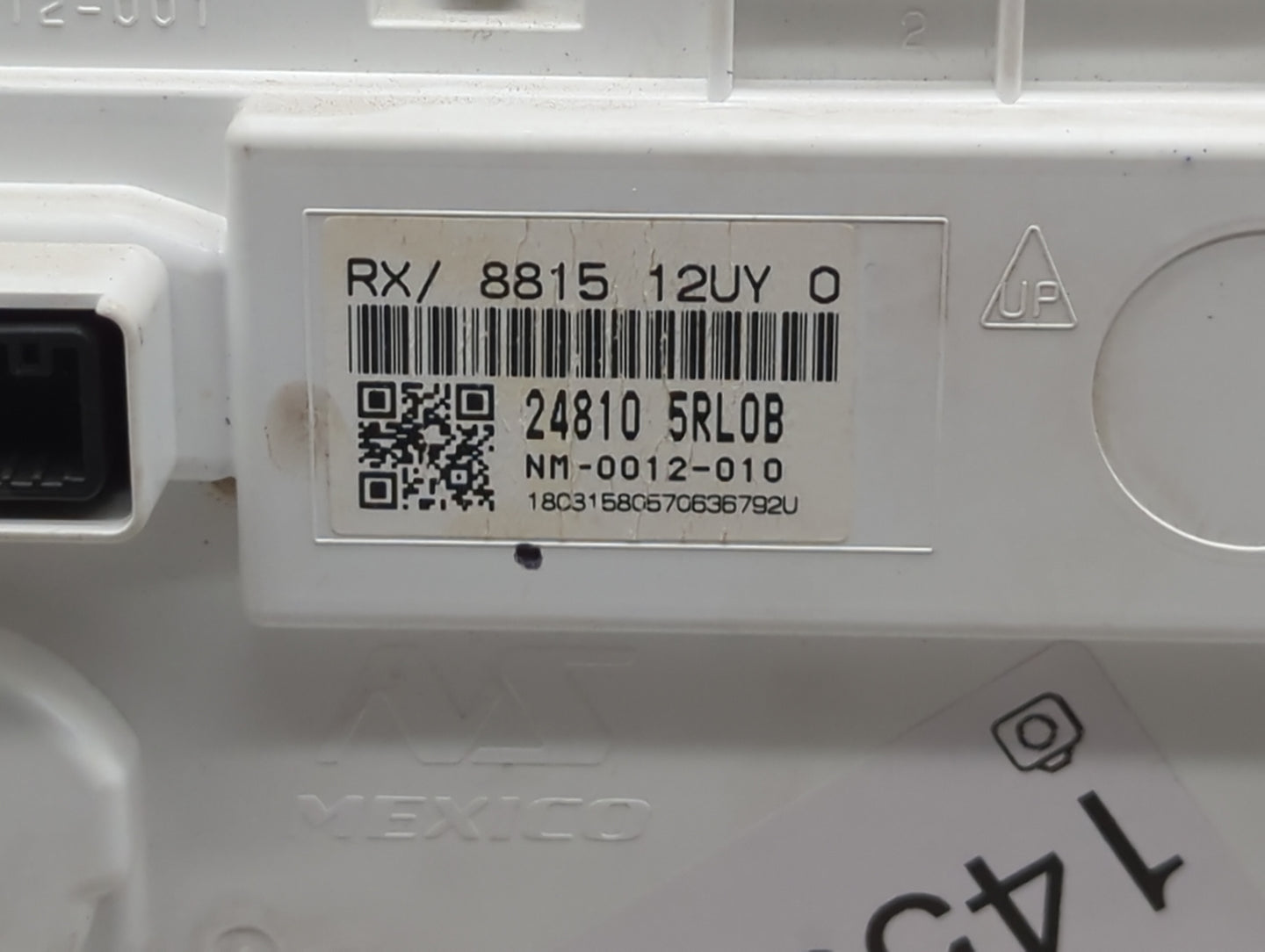 2018-2019 Nissan Kicks Instrument Cluster Speedometer Gauges P/N:24810 5RL0B Miles: Fits Fits 2018 2019 OEM Used Auto Parts 