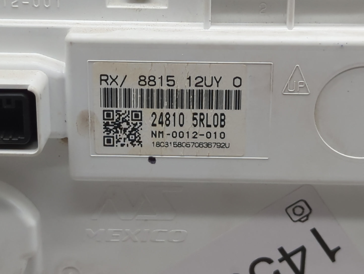 2018-2019 Nissan Kicks Instrument Cluster Speedometer Gauges P/N:24810 5RL0B Miles: Fits Fits 2018 2019 OEM Used Auto Parts 