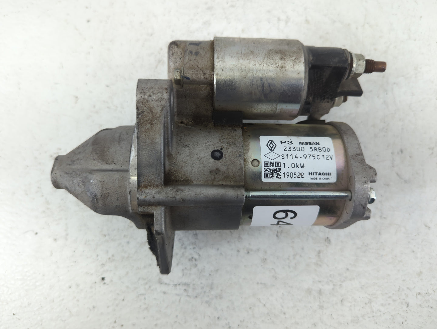 2018-2019 Nissan Kicks Car Starter Motor Solenoid OEM P/N:S114-975C 12V 23300 5RB0D Fits Fits 2018 2019 OEM Used Auto Parts 