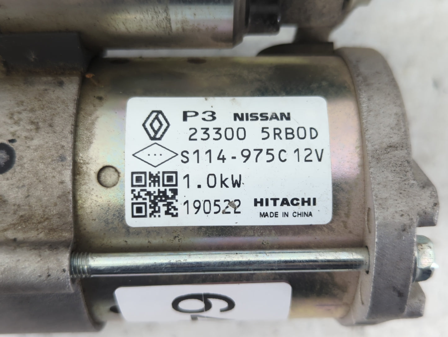 2018-2019 Nissan Kicks Car Starter Motor Solenoid OEM P/N:S114-975C 12V 23300 5RB0D Fits Fits 2018 2019 OEM Used Auto Parts 