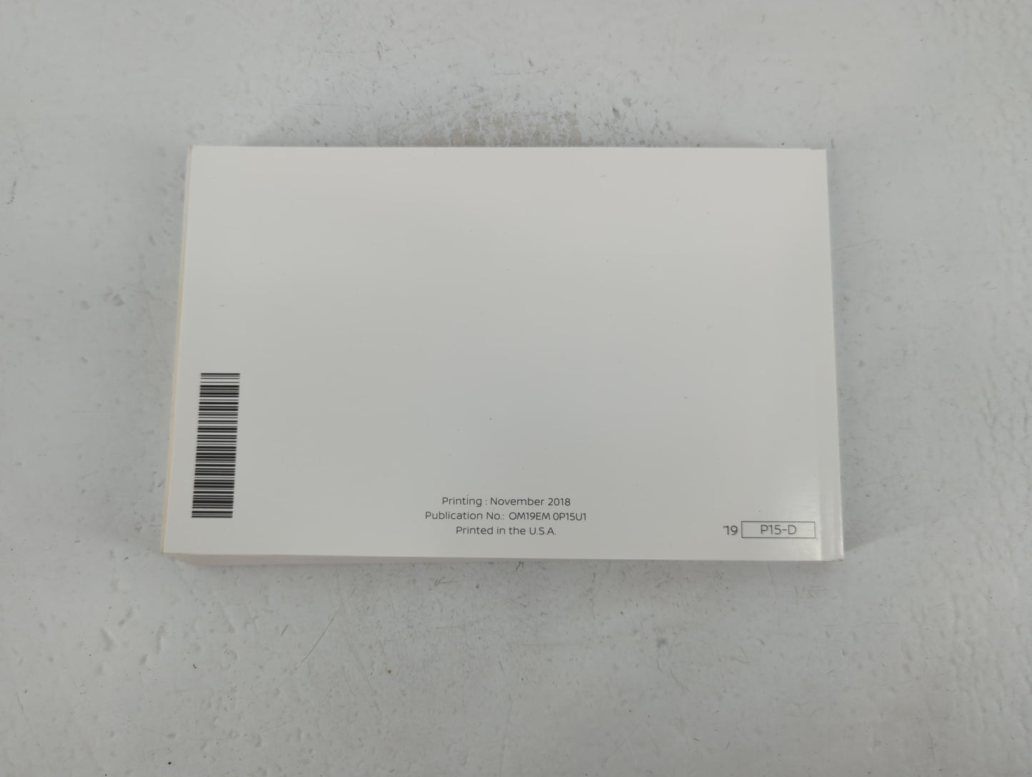2019 Nissan Kicks Owners Manual Book Guide P/N:OM19EM 0P15U1 OEM Used Auto Parts - Oemusedautoparts1.com