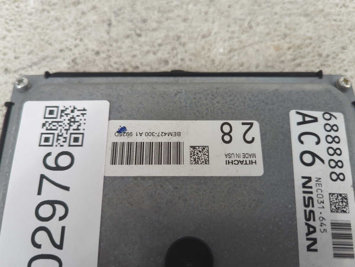 2020-2022 Nissan Murano PCM Engine Control Computer ECU ECM PCU OEM P/N:BEM427-300 A1 NEC031-645 Fits Fits 2020 2021 2022 OE
