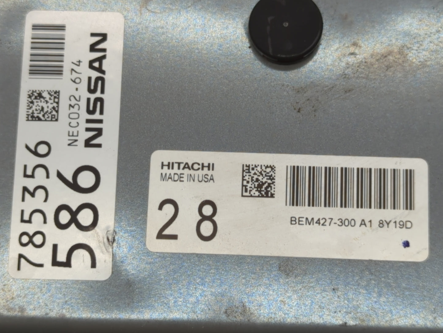 2018-2019 Nissan Murano PCM Engine Control Computer ECU ECM PCU OEM P/N:BEM427-300 A1 NEC032-674 Fits Fits 2018 2019 OEM Use