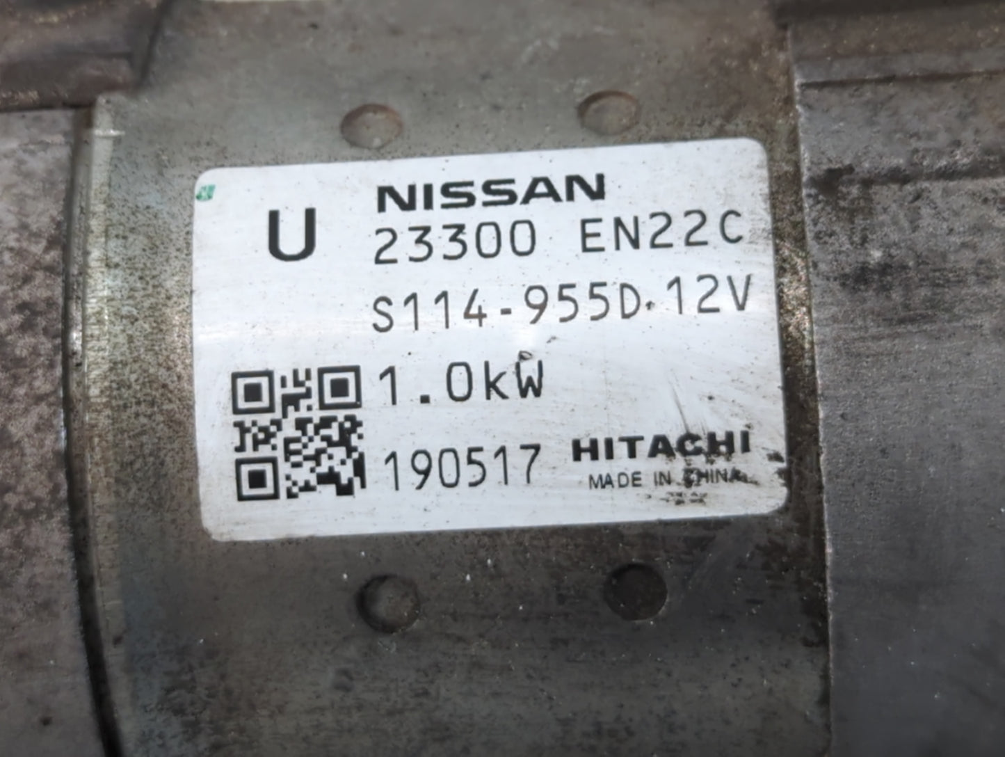 2019 Nissan Nv1500 Car Starter Motor Solenoid OEM P/N:23300 EN22C Fits Fits 2013 2014 2015 2016 2017 2018 2020 OEM Used Auto