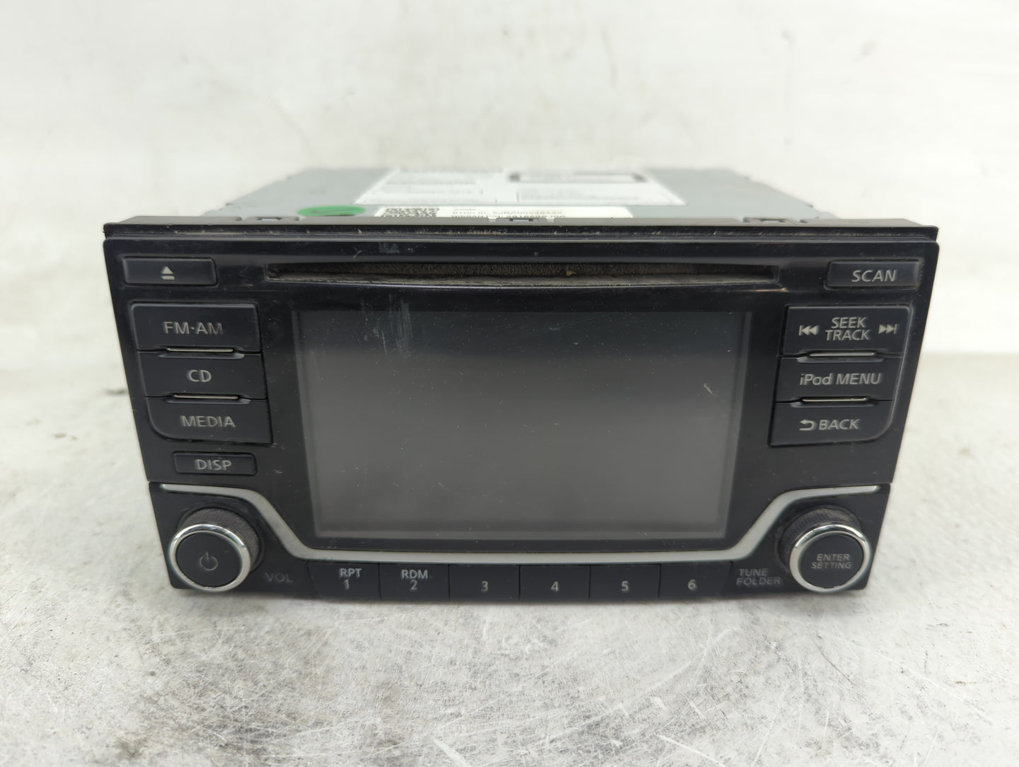 2018-2019 Nissan Nv200 Radio AM FM Cd Player Receiver Replacement P/N:28185-9SJ0A Fits Fits 2018 2019 OEM Used Auto Parts - 