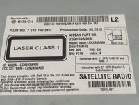 2018-2019 Nissan Nv200 Radio AM FM Cd Player Receiver Replacement P/N:259159SJ0B 7 515 750 Fits Fits 2018 2019 OEM Used Auto