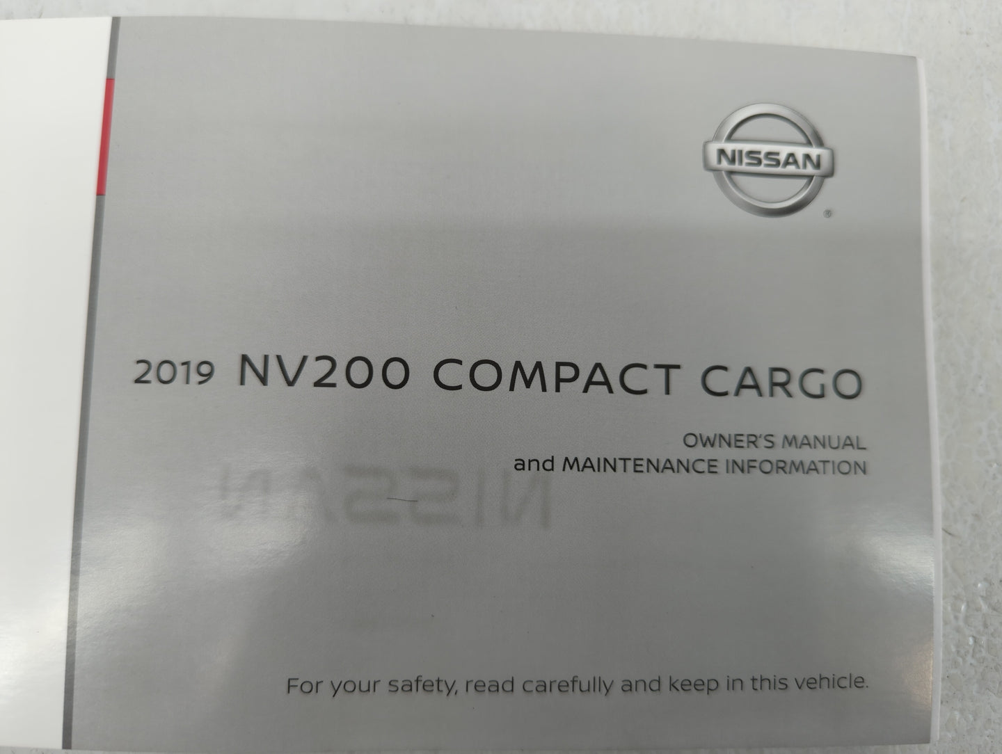 2019 Nissan Nv200 Owners Manual Book Guide OEM Used Auto Parts - Oemusedautoparts1.com