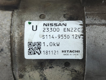 2014-2020 Nissan Nv200 Car Starter Motor Solenoid OEM P/N:23300 EN22C Fits Fits 2013 2014 2015 2016 2017 2018 2019 2020 OEM Used Auto Parts