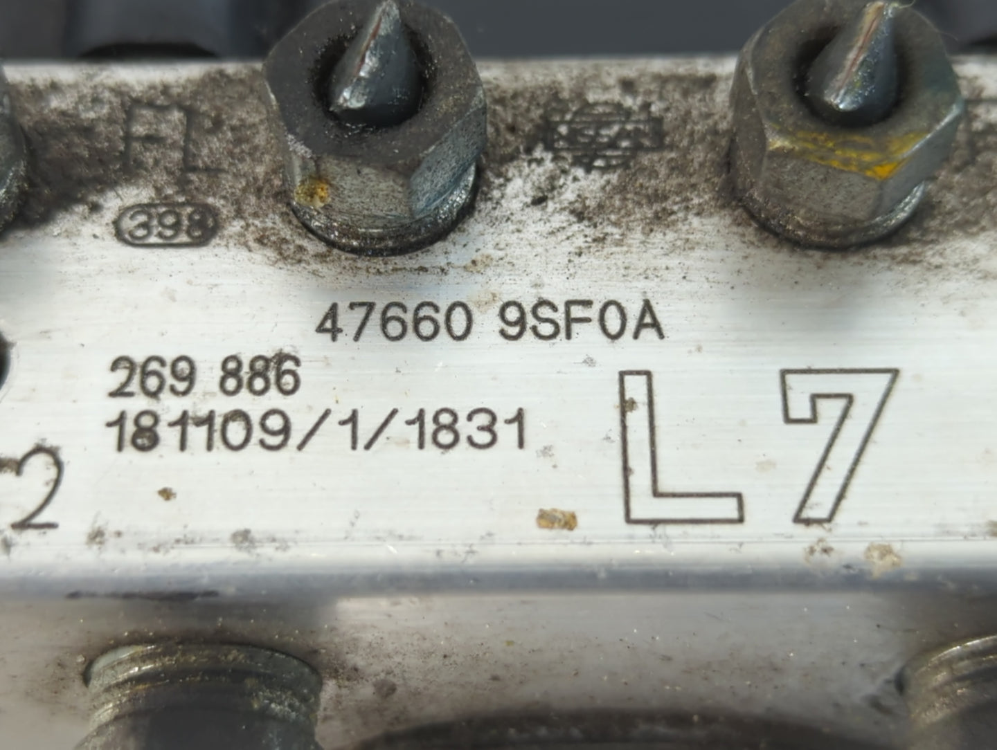 2019 Nissan Nv200 ABS Pump Control Module Replacement P/N:47660 9SF0A Fits OEM Used Auto Parts - Oemusedautoparts1.com