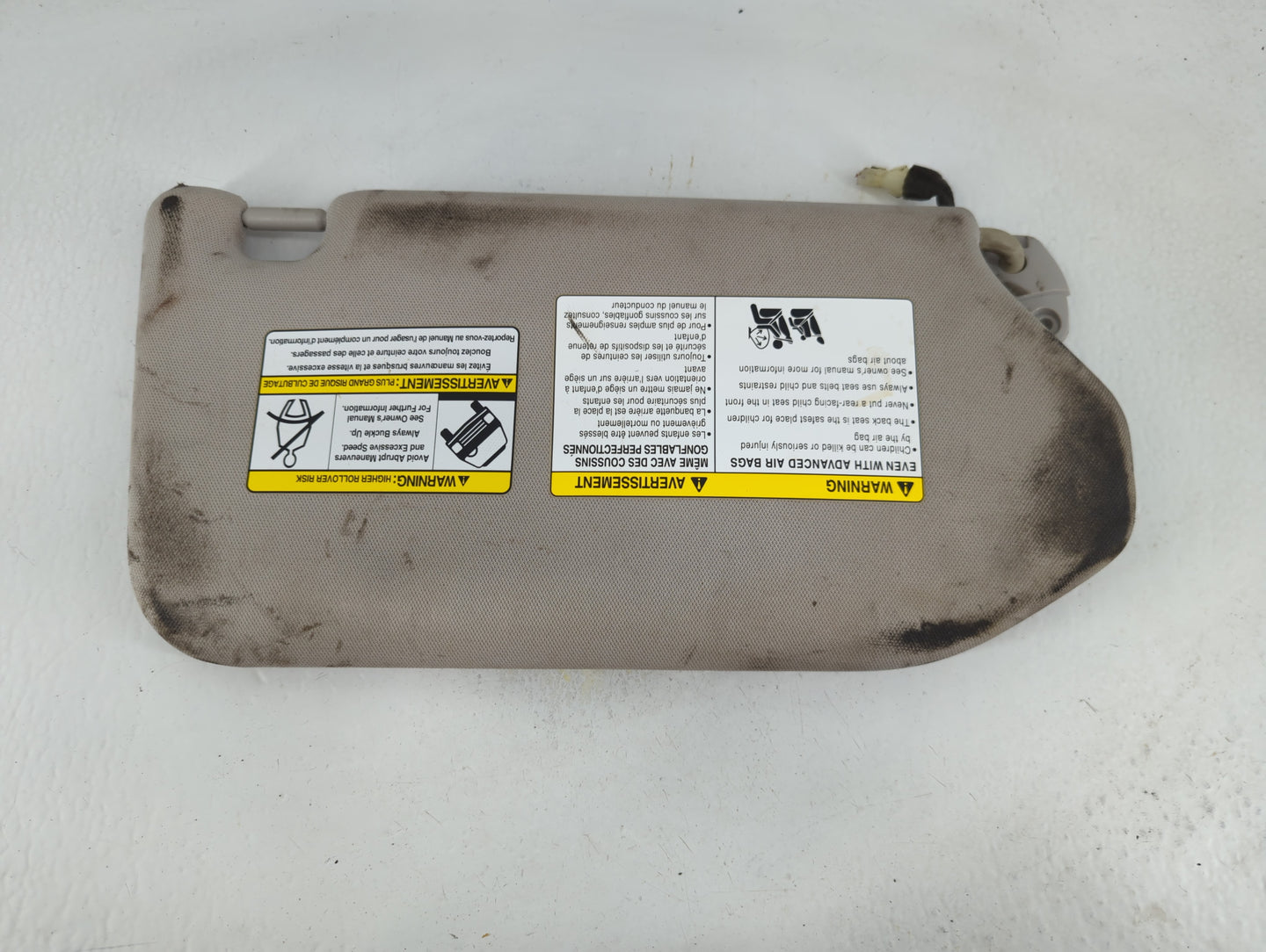 2019-2020 Nissan Pathfinder Sun Visor Shade Replacement Driver Left Mirror Fits Fits 2019 2020 OEM Used Auto Parts - Oemused