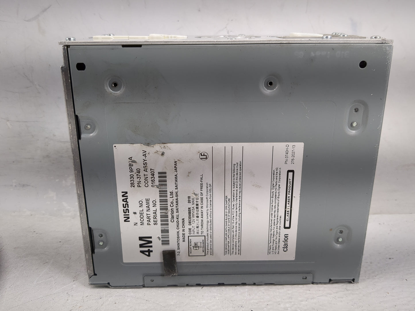 2017-2020 Nissan Pathfinder Radio AM FM Cd Player Receiver Replacement P/N:28330-9PB0A Fits Fits 2017 2018 2019 2020 OEM Use