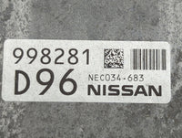 2018-2019 Nissan Pathfinder PCM Engine Control Computer ECU ECM PCU OEM P/N:NEC034-683 BED40A300 Fits Fits 2018 2019 2020 OE