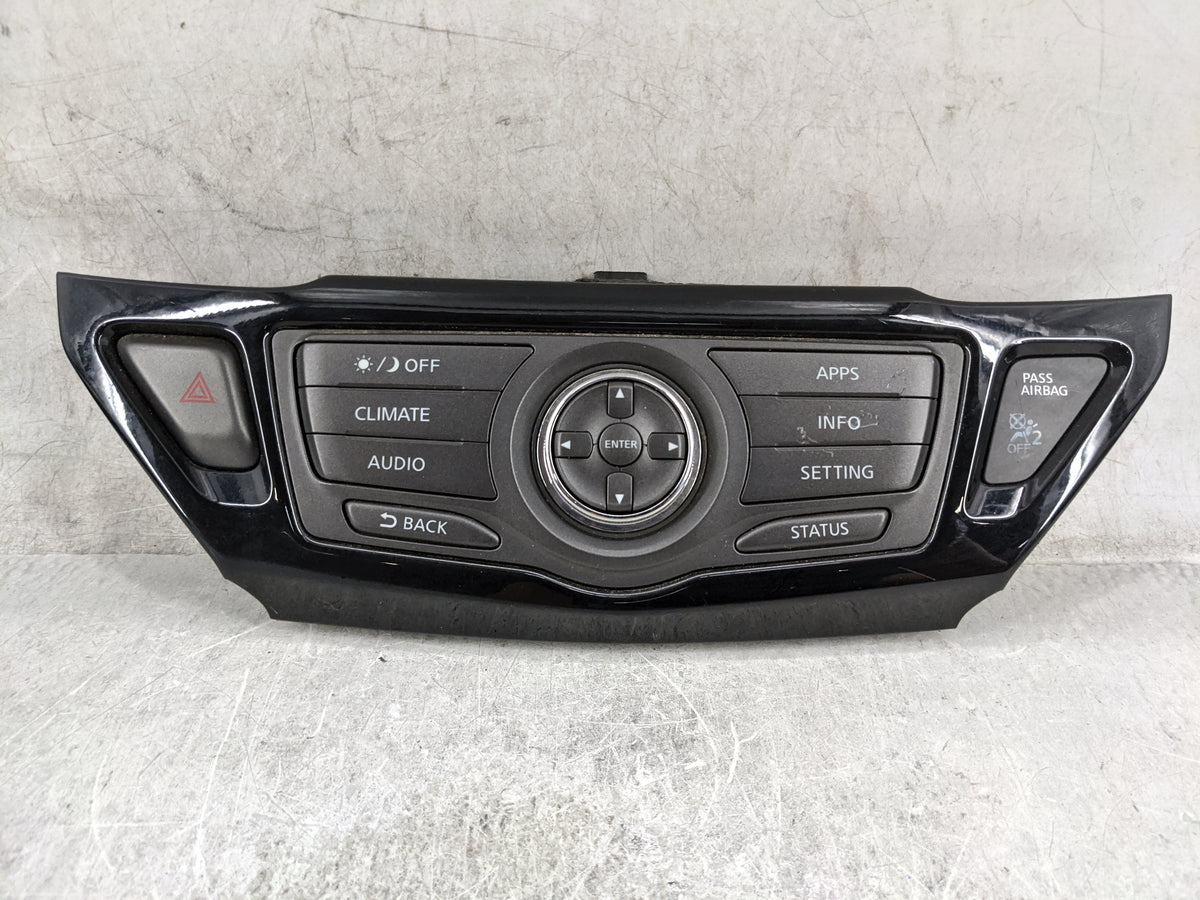 2017-2020 Nissan Pathfinder Climate Control Module Temperature AC/Heater Replacement P/N:9PJ0A Fits Fits 2017 2018 2019 2020