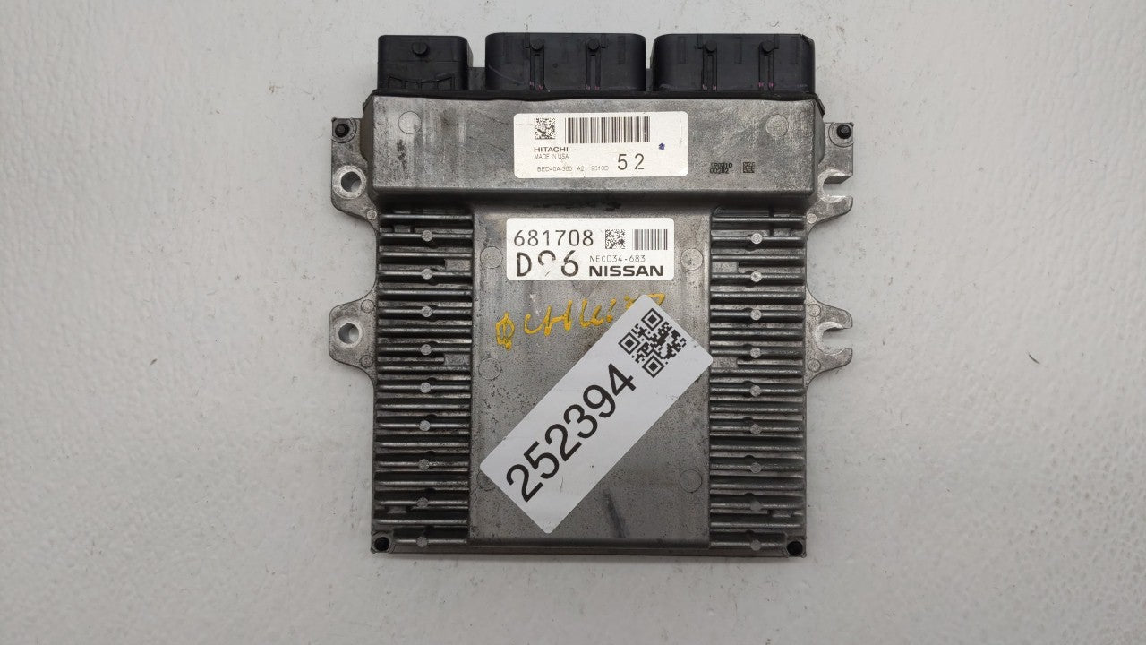 2018-2019 Nissan Pathfinder PCM Engine Control Computer ECU ECM PCU OEM P/N:BED40D-300 A1 237F0 9PJ1A Fits Fits 2018 2019 OE