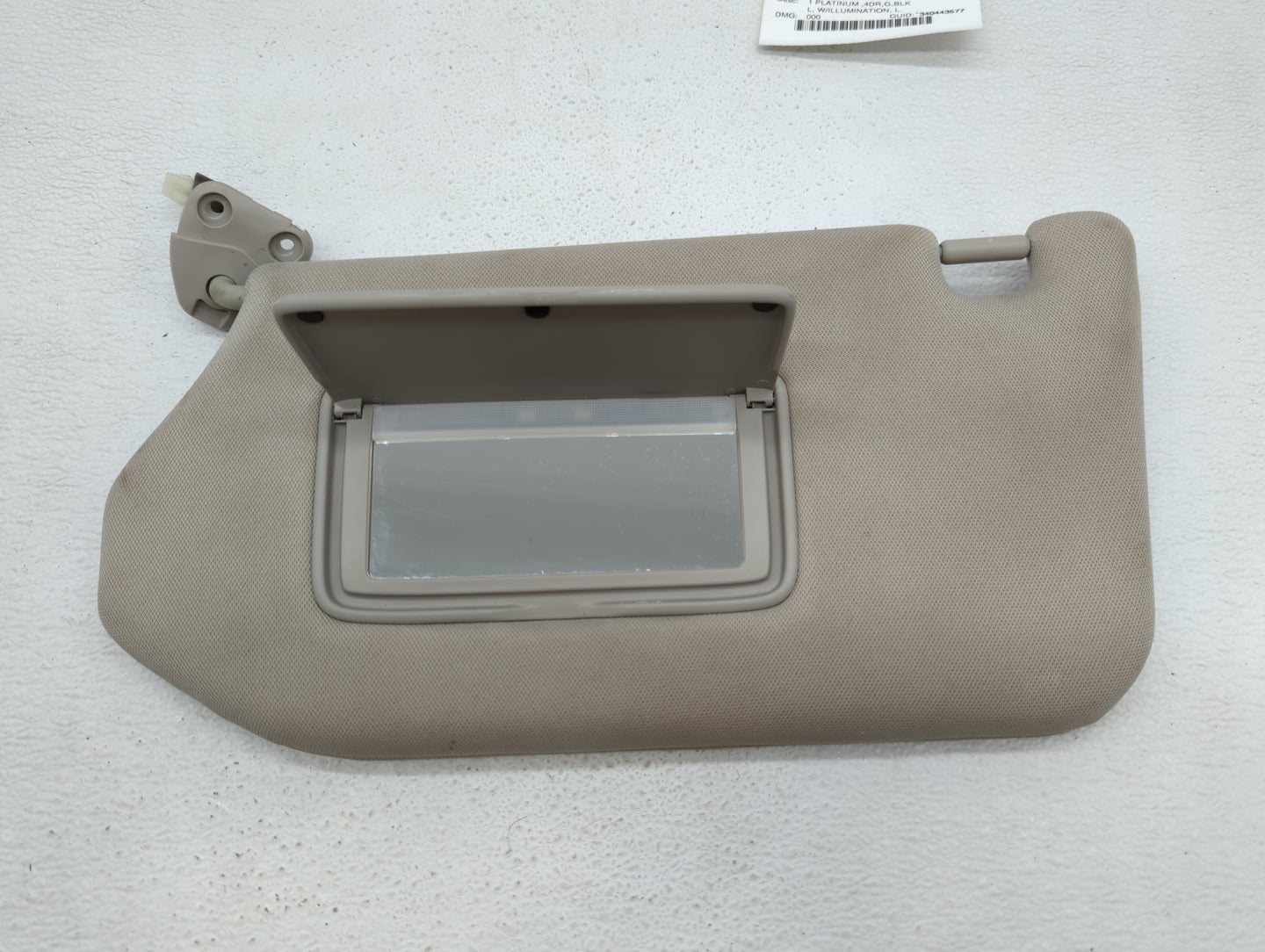 2019-2020 Nissan Pathfinder Sun Visor Shade Replacement Passenger Right Mirror Fits Fits 2019 2020 OEM Used Auto Parts - Oem