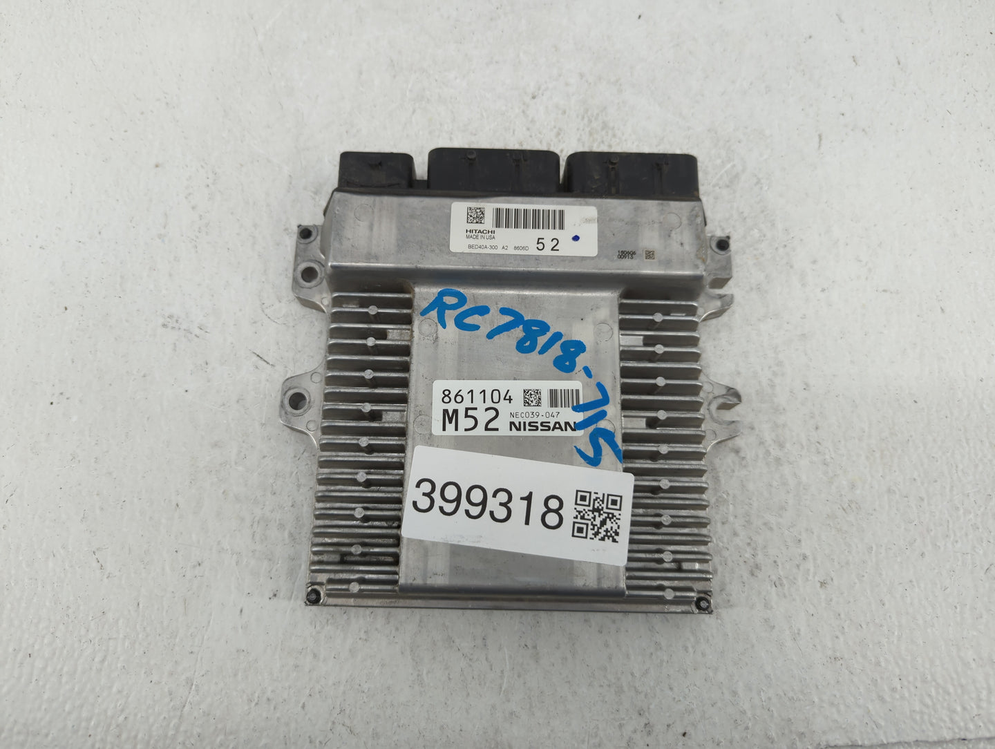 2018-2019 Nissan Pathfinder PCM Engine Control Computer ECU ECM PCU OEM P/N:BED40A-300 NEC035-002, NEC035-005 Fits Fits 2018