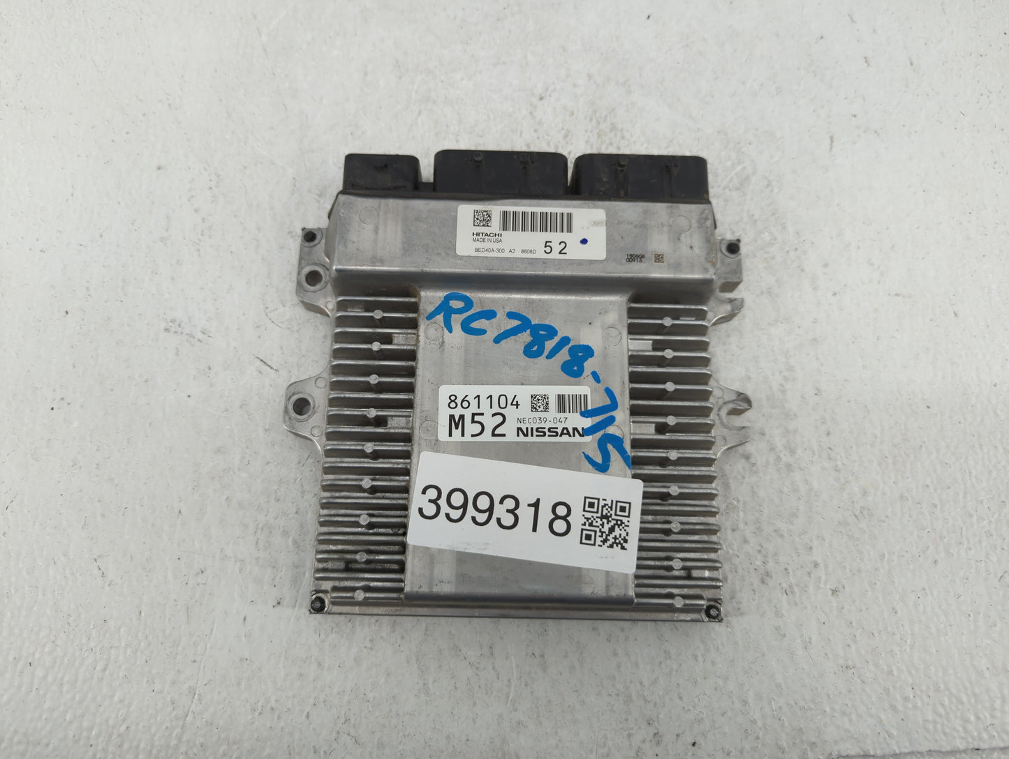 2018-2019 Nissan Pathfinder PCM Engine Control Computer ECU ECM PCU OEM P/N:BED40A-300 NEC035-002, NEC035-005 Fits Fits 2018