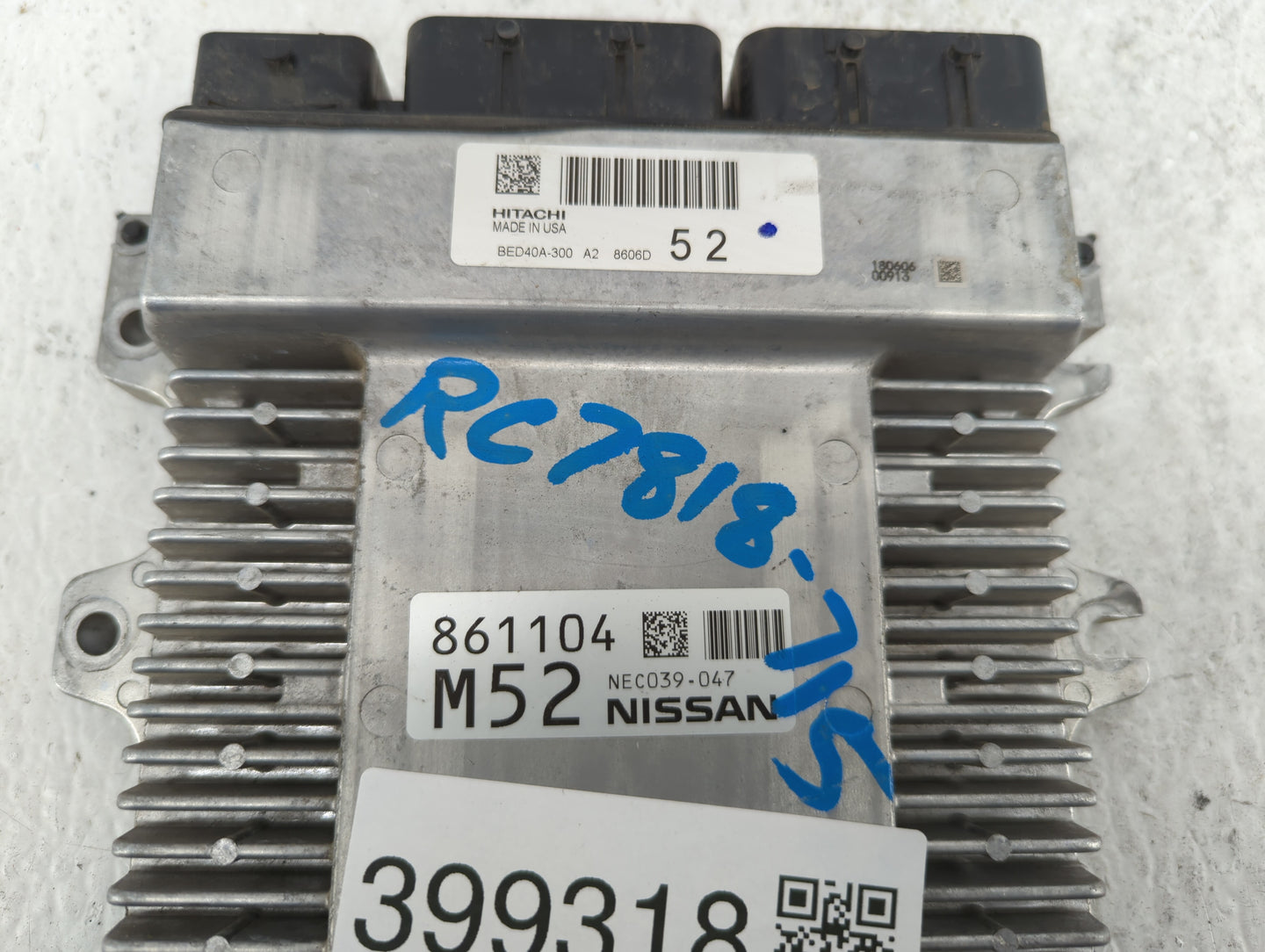 2018-2019 Nissan Pathfinder PCM Engine Control Computer ECU ECM PCU OEM P/N:BED40A-300 NEC035-002, NEC035-005 Fits Fits 2018