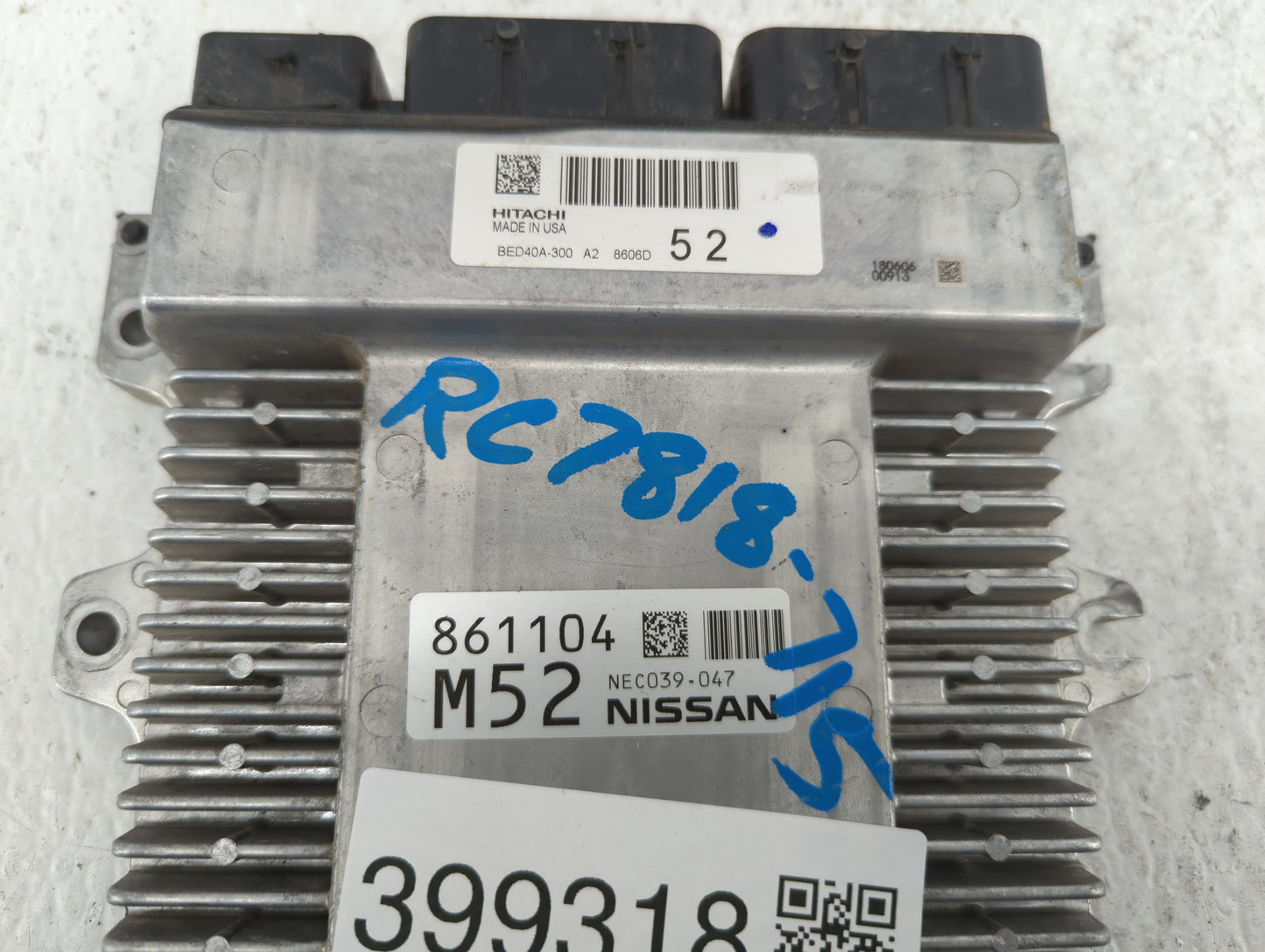 2018-2019 Nissan Pathfinder PCM Engine Control Computer ECU ECM PCU OEM P/N:BED40A-300 NEC035-002, NEC035-005 Fits Fits 2018