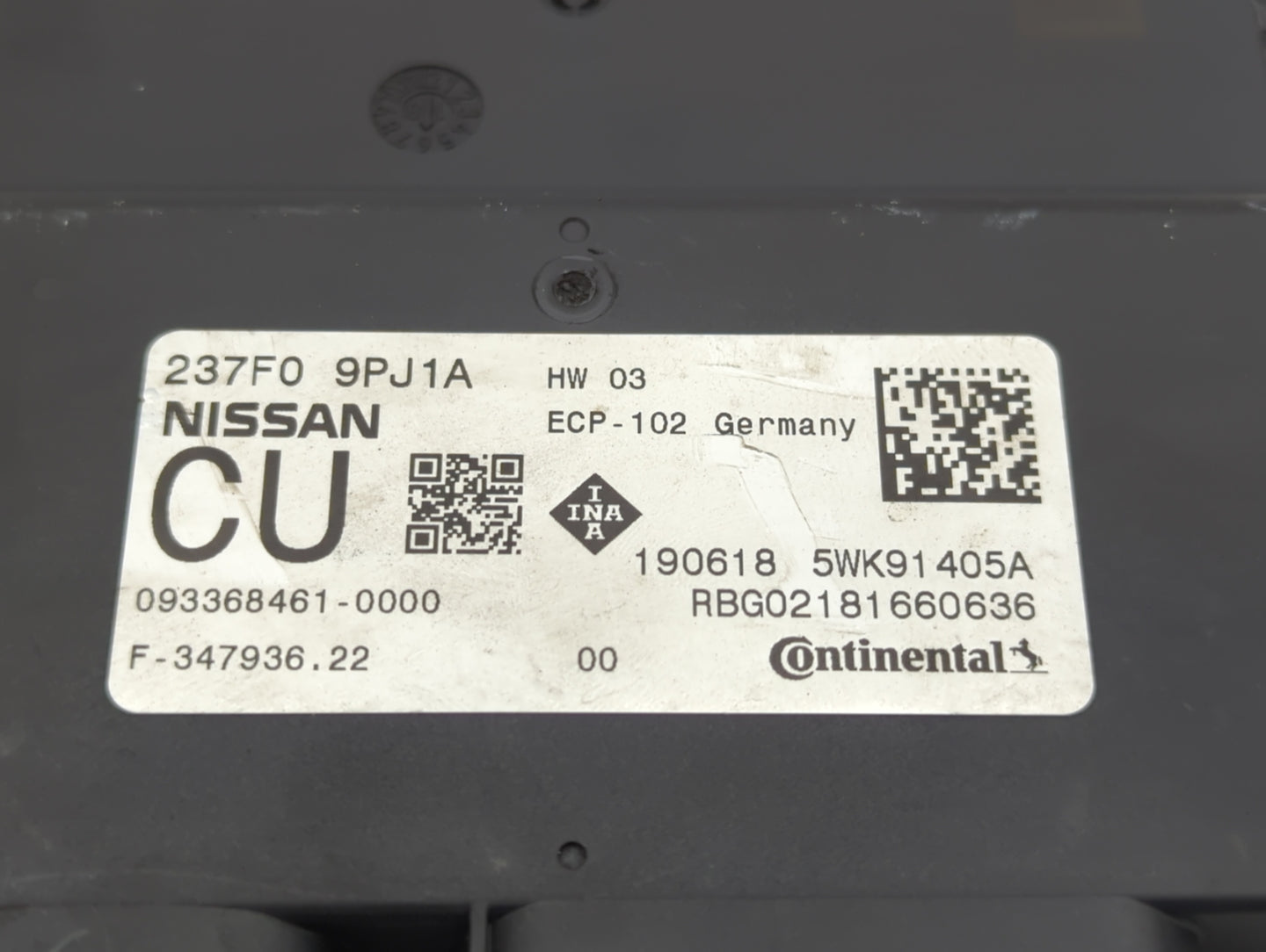 2018-2019 Nissan Pathfinder PCM Engine Control Computer ECU ECM PCU OEM P/N:237F0 9PJ1A Fits Fits 2018 2019 2020 OEM Used Au