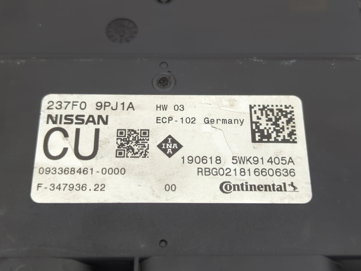 2018-2019 Nissan Pathfinder PCM Engine Control Computer ECU ECM PCU OEM P/N:237F0 9PJ1A Fits Fits 2018 2019 2020 OEM Used Au