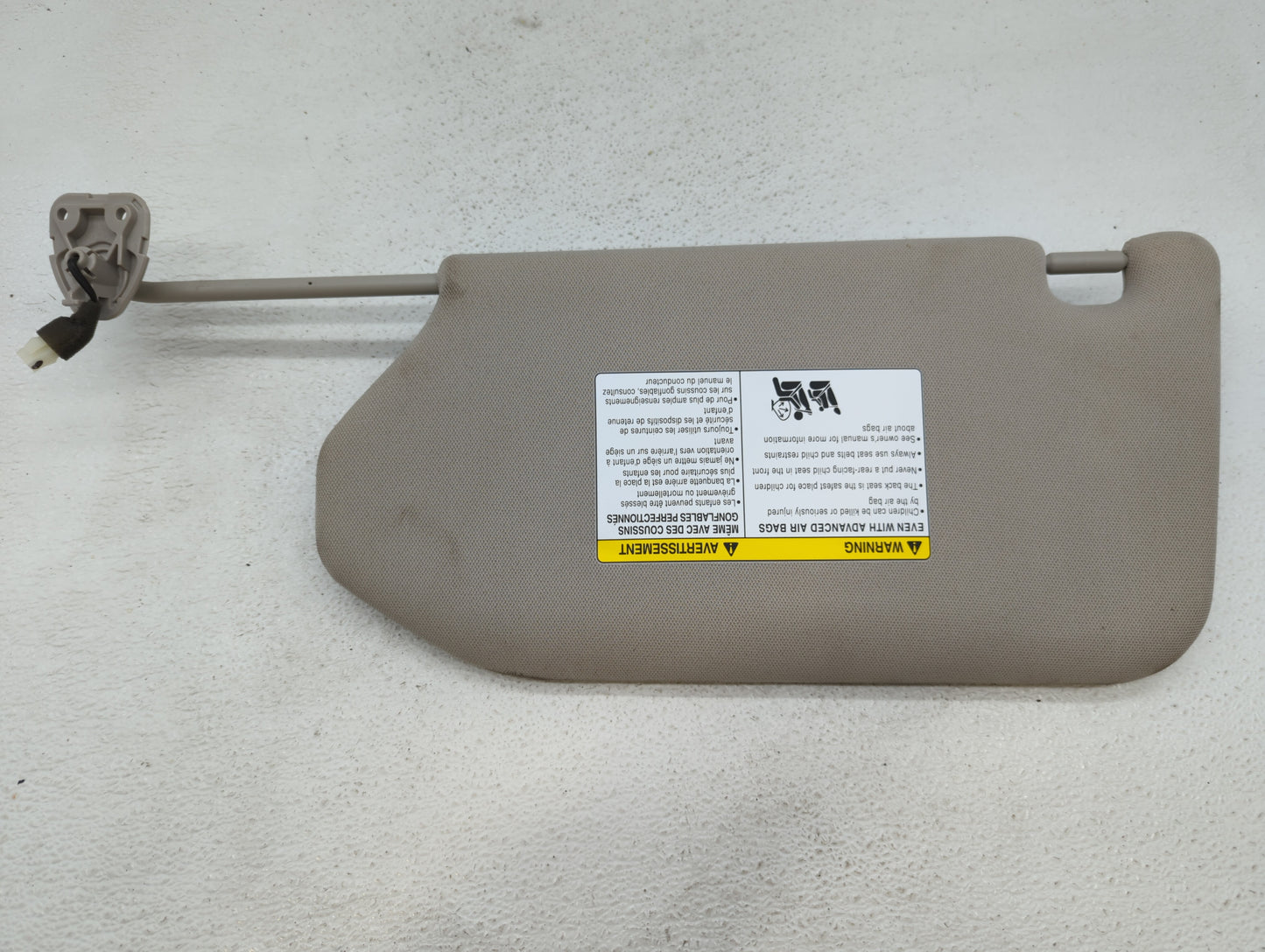 2019-2020 Nissan Pathfinder Sun Visor Shade Replacement Passenger Right Mirror Fits Fits 2019 2020 OEM Used Auto Parts - Oem