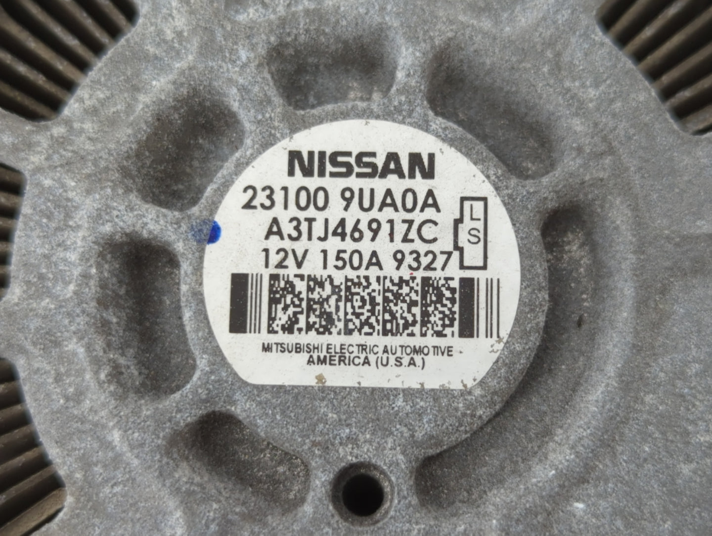 2017-2020 Nissan Pathfinder Alternator Replacement Generator Charging Assembly Engine OEM P/N:23100 9UA0A Fits OEM Used Auto