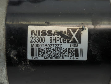 2015-2020 Nissan Pathfinder Car Starter Motor Solenoid OEM P/N:23300 9HP0B Fits Fits 2015 2016 2017 2018 2019 2020 2021 2022 OEM Used Auto Parts
